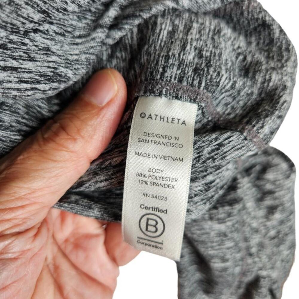Athleta Uptempo Hoodie Sweatshirt Womens Small Heathered Gray - Picture 10 of 11